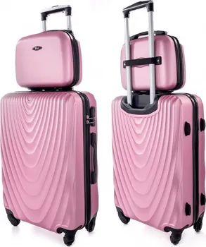 Cestovní kufr RGL 663 + kosmetický kufřík pudrový