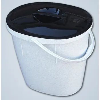 Zednická nádoba Vědro plastové oválné 12lt. s víkem