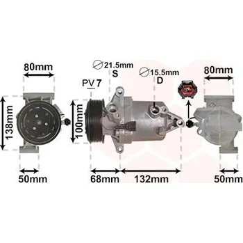 Kompresor klimatizace Kompresor, klimatizace VAN WEZEL 1301K703