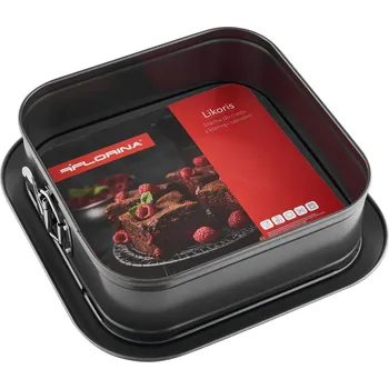 Forma na pečení Florina Likoris čtvercová forma na dort 24 x 24 cm grafit