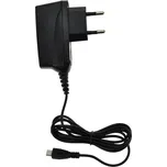 Solight USB nabíjecí adaptér, kabel microUSB, 1500mA, AC 230V, černý - DC38A