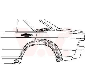 Příslušenství karosérie Boční stěna VAN WEZEL 3020147