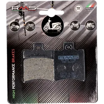 Brzdová destička RMS Brzdové Destičky Vicma Organic, S10, Aprilia Malaguti MBK Piaggio Yamaha VC19050
