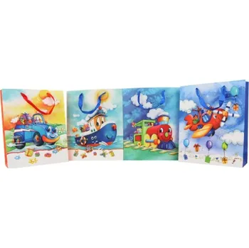 Dárková taška Lamps Dárková taška dopravní prostředky 33 x 26,5 x 10 cm