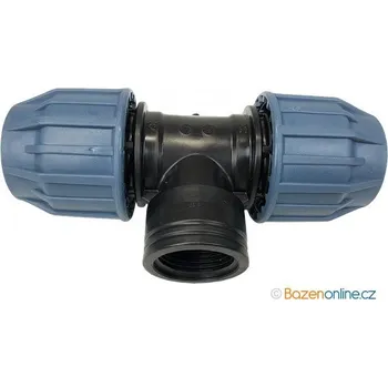 Vodovodní potrubí PE tvarovka T-kus 25 mm s vnitřním závitem 3/4"