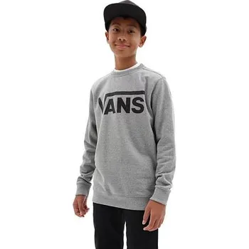 Pánské oblečení Mikina Vans BY VANS CLASSIC CREW BOYS Cement Heather/Black velikost S