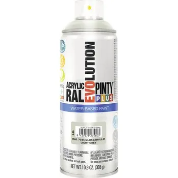 Barva ve spreji Barva ve spreji PINTYPLUS EVO vodní báze 400ml RAL7035