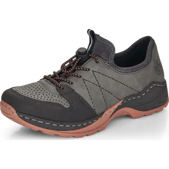 Dámské tenisky DÁMSKÉ TENISKY RIEKER M0566-40 ŠEDÁ Barva: Šedá, Velikost: 36