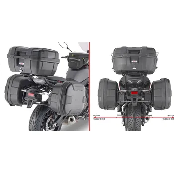 Motodoplněk PL2148 trubkový nosič Yamaha MT-07 700 Tracer (20-24) pro boční kufry