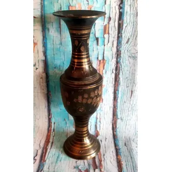 Váza Černá mosazná váza 19cm