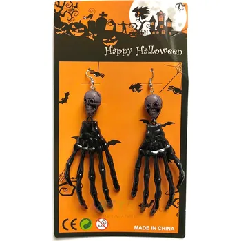 Karnevalový doplněk Náušnice pro kostlivce