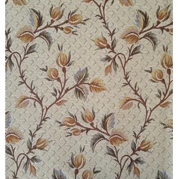 Dekorační potahová látka Asetat šípek/hnědá 1,4/1 m