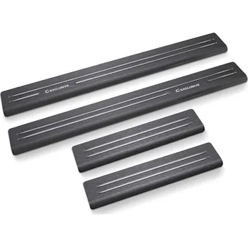 Tuning CRONI Kryty prahů Asymetric Škoda Octavia III 5E Hatchback 4 2013-2017 Kryt: asymetrický, Barva: Satin černý&bílý