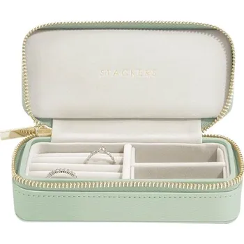 Šperkovnice Stackers, Cestovní krabička na šperky Stackers Travel classic šalvějově zelená - Formadore