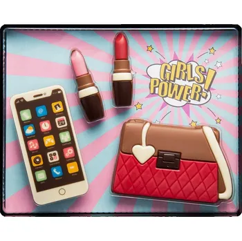 Čokoláda Čokoládový dárek pro ženy kabelka/mobil/rtěnka 135 g