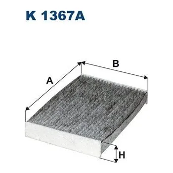 Ventilátor topení a klimatizace Filtr, vzduch v interiéru FILTRON K 1367A