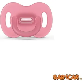 dudlíky SUAVINÉX celosilikonový dudlík FYZIOLOGICKÝ +6m, 1ks Růžová
