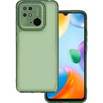 Pouzdro na mobilní telefon Kryt Xiaomi Redmi 10C Crystal Diamond průhledný zelený (obal neboli pouzdro na Xiaomi Redmi 10C)