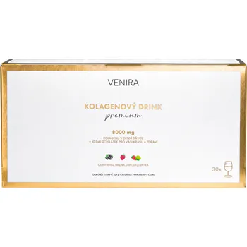 VENIRA Premium kolagenový drink jahoda-limetka/černý rybíz/malina 8000 mg 30x 10,8 g