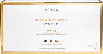VENIRA Premium kolagenový drink jahoda-limetka/černý rybíz/malina 8000 mg 30x 10,8 g