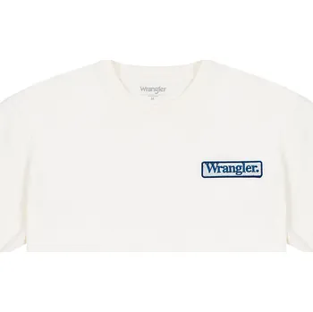 Pánské tričko Wrangler pánské triko s krátkým rukávem W760EE989 Bílá L