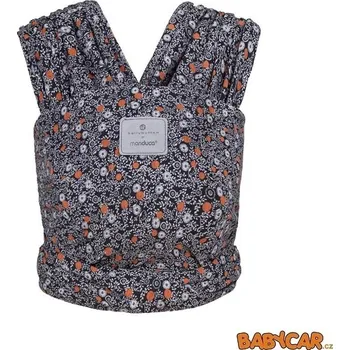 Šátek na nošení dítěte MANDUCA nosítko SLING BELLY BUTTON Soft Blossom Dark