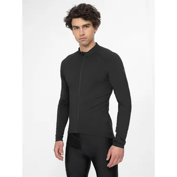 Pánská mikina 4F 4FSS23TFSWM174 DEEP BLACK Pánská cyklistická mikina US XXL