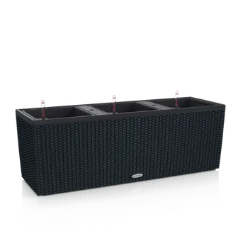 Květináč Lechuza Trio Cottage 30 (kompletní set) černá