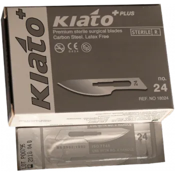 Skalpel Kiato Čepelka skalpelová č. 24 sterilní 100 ks