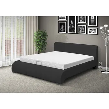 Postel Nabytekmorava Luxusní postel SEINA NEW 200x160cm s MOT otevíráním ÚP eko kůže: šedá