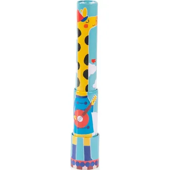 plyšák MOULIN ROTY Teleskopická žirafa kaleidoskop Les jouets metal