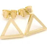 Zlaté náušnice trojúhelníky na puzetu 1,41g