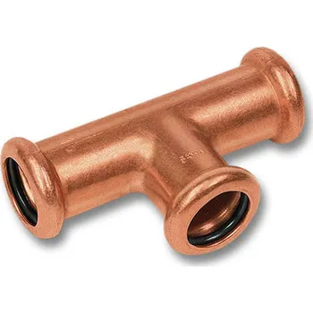 Vodovodní potrubí CU T kus 6130R, 15x18x15 mm, press voda