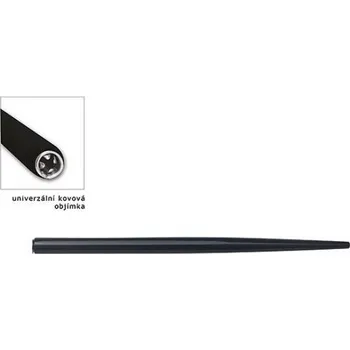 Násadka CONCORDE lakovaná, dřevěná, 17cm