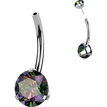 Piercing Šperky4U PUSH IN piercingu do pupíku TITAN - TIT1273-VM