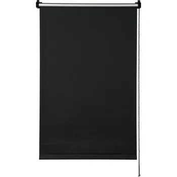 Roleta Zatemňovací roleta bez vrtání černá s barevně sladěnou mechanikou 75x150 cm