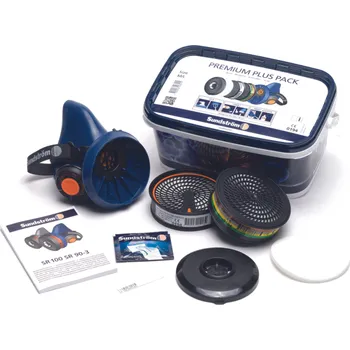 Plynová maska SUNDSTROM Premium Plus PACK - polomaska SR 100 s vyměnitelnými filtry 0702003699999