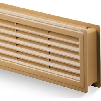 Větrací mřížka ACT servis - Větrací plastová mřížka 455x135 Povrch: Okrová