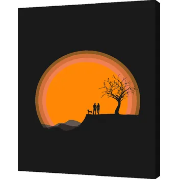 Malování podle čísel - Pár na útesu Velikost: 30x40cm, Rámování: Pouze srolované plátno