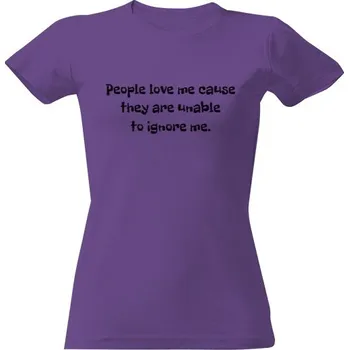 Dámské tričko Tričko s potiskem People love me dámské