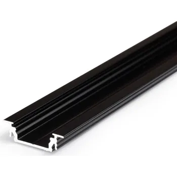 LED lišta Profil WIRELI GROOVE14 EF/Y černý elox, 2m (metráž)