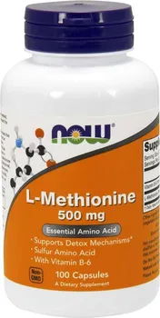 Aminokyselina Now Foods L-Methionine 500 mg 100 cps.