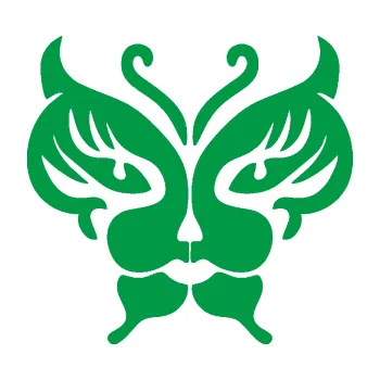 Samolepící dekorace Motýl 016 kočičí obličej (12 - zelená) SAMOLEPKA NA AUTO, NÁLEPKA, FÓLIE, POLEP, TUNING, VLASTNÍ TEXT, TISK, AUTOSAMOLEPKY.cz, POLEPY, OBRÁZEK, LOGO, 3D STICKERS