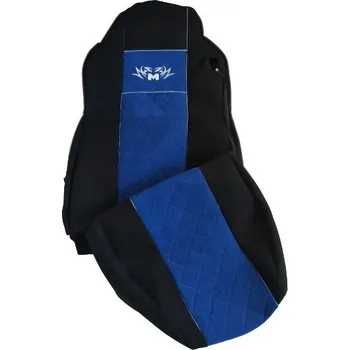 Potah sedadla Autopotahy manšestrové pro MAN TGA/L/X/S/M, černo-modrá barva (č. 34)