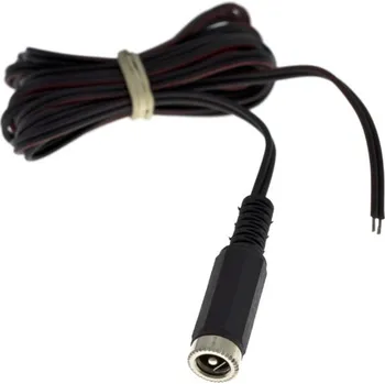 Příslušenství pro LED osvětlení Konektor JACK samice s kabelem, délka 1m, ks