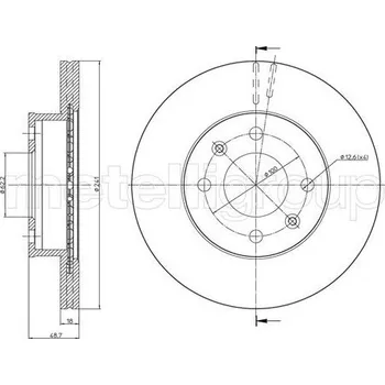 Brzdový kotouč Brzdový kotouč METELLI 23-0926C