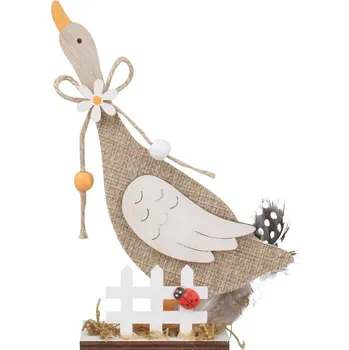 Velikonoční dekorace Anděl Přerov, s.ro. Dřevěná husa na postavení 15,5 cm