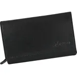 Černá dámská kožená peněženka středních rozměrů Mercucio L3911866