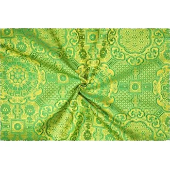 Brokát Ming, zeleno-žlutý, sartor.cz