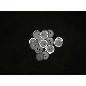 Knoflík GU176, Plastový knoflík, bílý, 13 mm / 1 kus